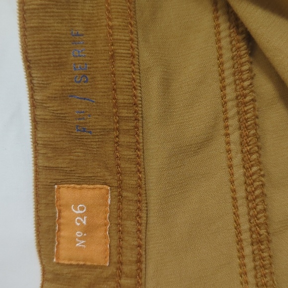 Anthropologie Pilcro & The Letterpress Corduroy Pants, Color Yellow Size 26 - Picture 11 of 15
